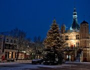 de Waag  (c) Henk Melenhorst : Bergkwartier, Waag, sneeuw, winter, Brink