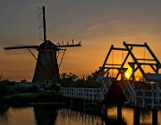 Kinderdijk  (c) Henk Melenhorst : Kinderdijk, molen, avondfotografie