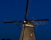 Kinderdijk  (c) Henk Melenhorst : Kinderdijk, molen, avondfotografie