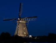 Kinderdijk  (c) Henk Melenhorst : Kinderdijk, molen, avondfotografie