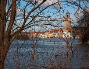 Hoog water  (c) Henk Melenhorst : Deventer, Hoog water, IJssel, Deventer toren