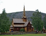 Lom Stavkirke  (c) Henk Melenhorst : Noorwege, stavkirke, Lom