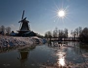 Bolwerksmolen, Deventer  (c) Henk Melenhorst : winter, sneeuw, Bolwerksmolen